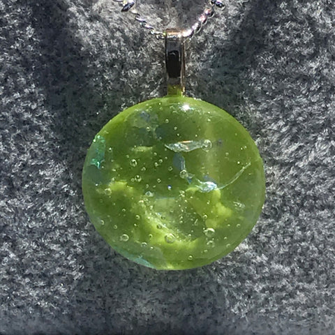 Fused glass pendant/necklace - 003