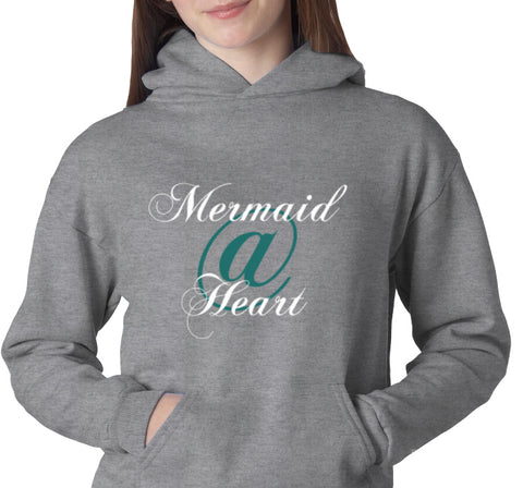 Mermaid@Heart Youth Heavyweight Hooded Sweatshirt