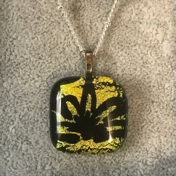 Fused glass pendant/necklace - 013