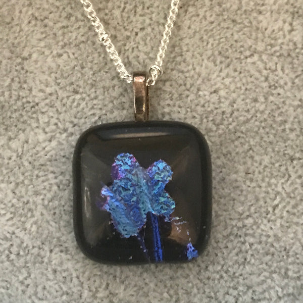 Fused glass pendant/necklace - 016