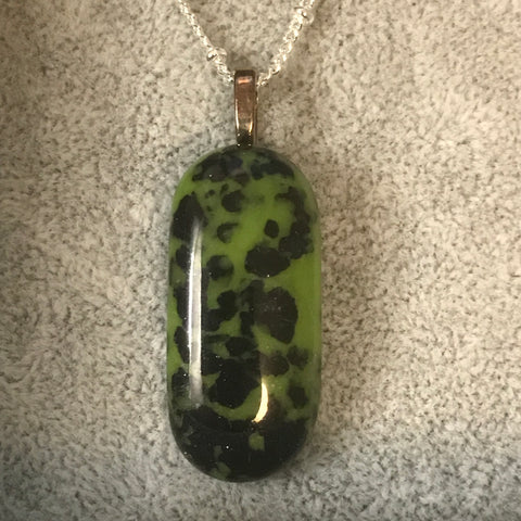 Fused glass pendant/necklace - 012