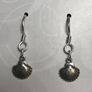 Sterling silver shell earrings