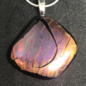 Fused glass pendant/necklace - Fancy