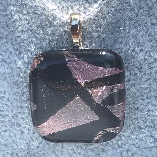 Fused glass pendant/necklace - 006